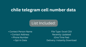 chile telegram cell number data