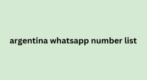 argentina whatsapp number list