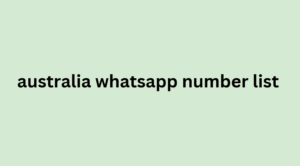 australia whatsapp number list
