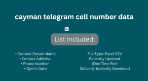 cayman telegram cell number data